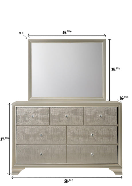 Bedroom view with chest and nightstand