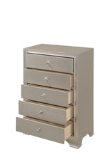 Drawer handle silver hardware detail