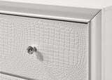 Lyssa Oat Frost LED Upholstered Tufted Panel Twin Bed