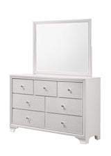 Lyssa Frost queen bed with LED headboard and footboard