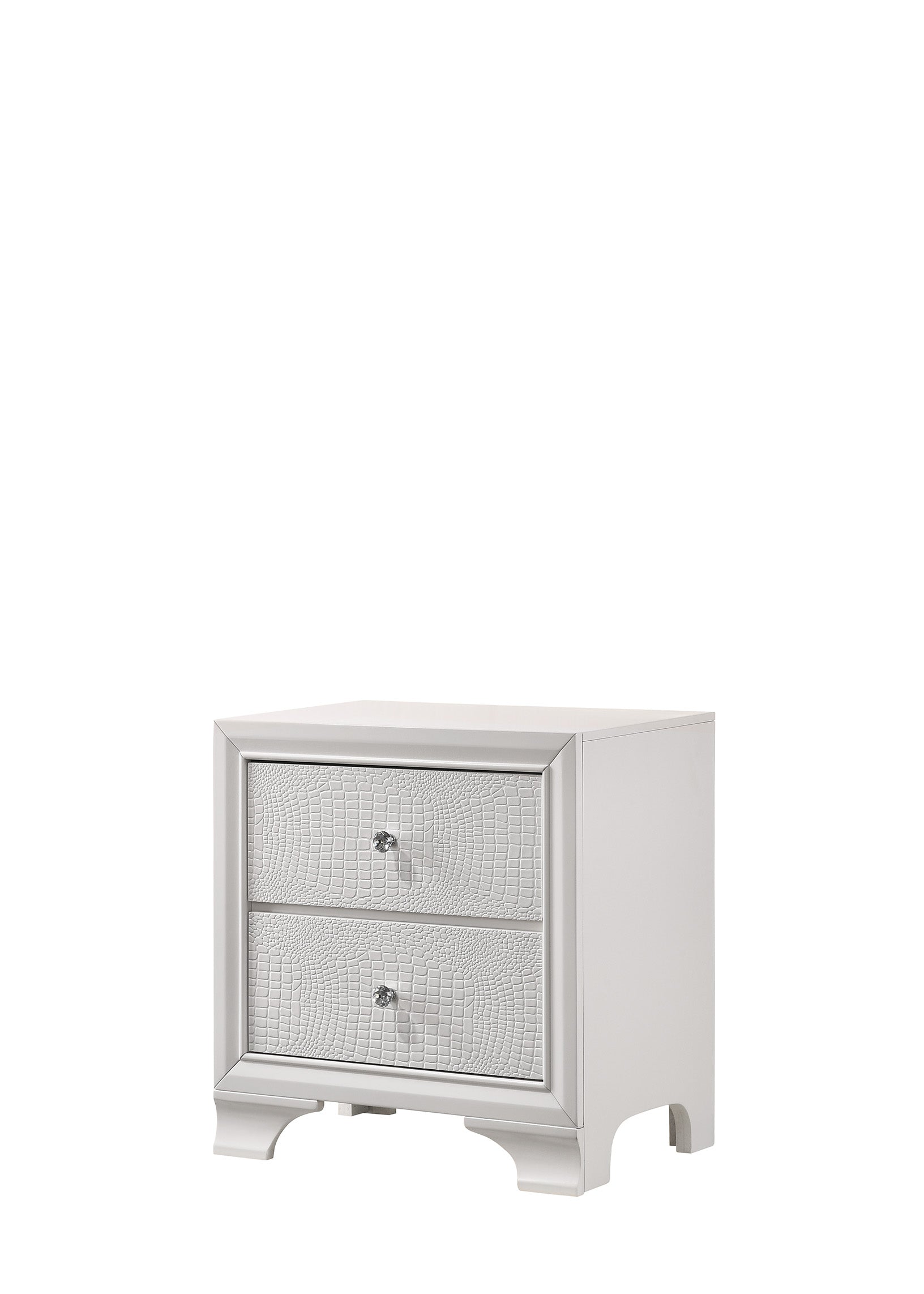 Lyssa Oat Frost LED Upholstered Tufted Panel Twin Bed