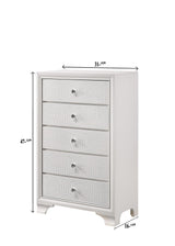 Modern styled Lyssa Frost King Bed angled view