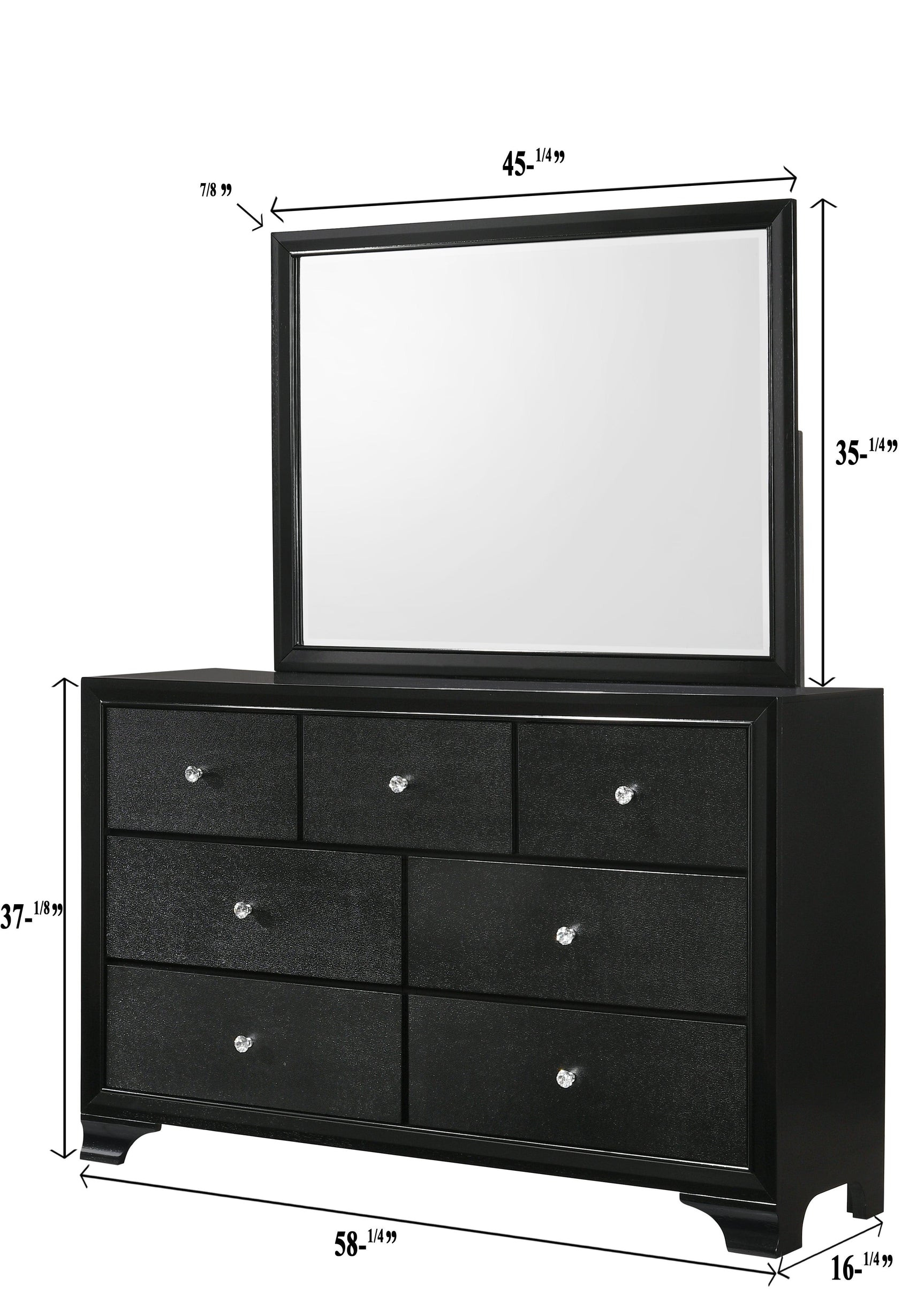 Micah Full Bed platform frame with integrated LED footboard lighting