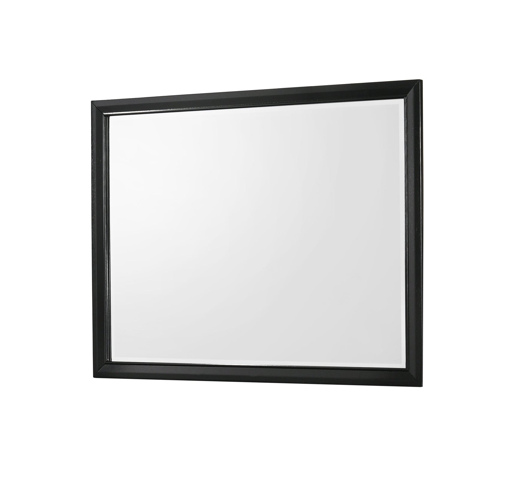 Micah Night Stand Black, profile view showing silhouette and dimensions