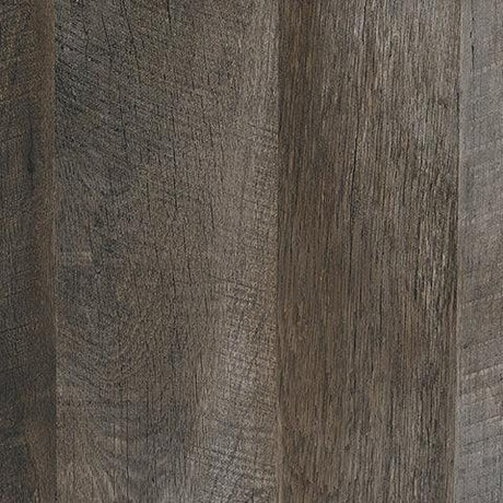Close-up of hooded drawer pulls on Wynnlow Gray Nightstand