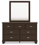 Covetown Dark Brown Panel Bedroom Set view 8