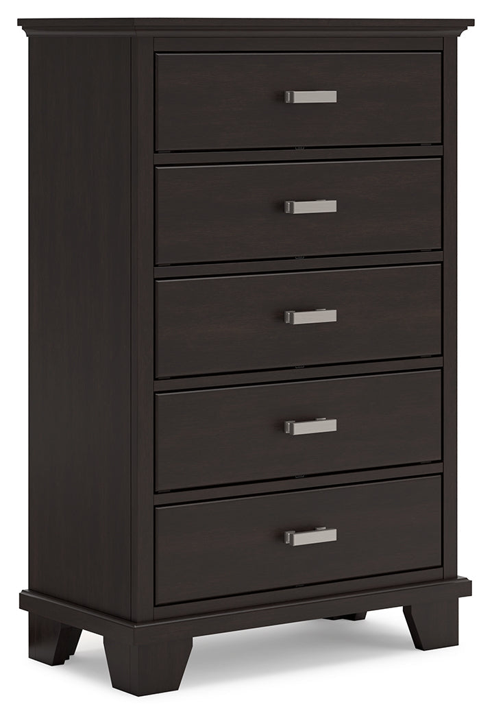 Covetown chest of drawers open drawer showing interior