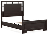Covetown full size bed headboard close-up