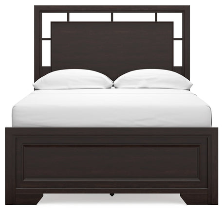 Covetown full panel bed side profile