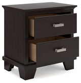 Covetown nightstand top molding close-up