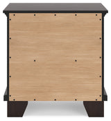 Covetown nightstand back view
