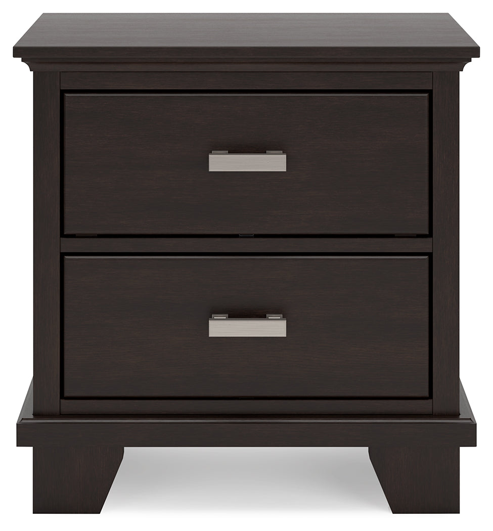 Covetown nightstand side angle view