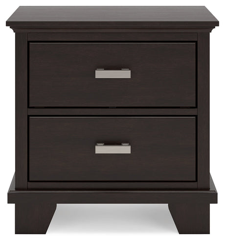 Covetown nightstand side angle view