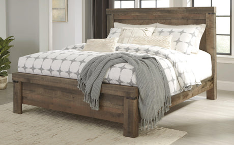 Trinell King Panel Bed side profile