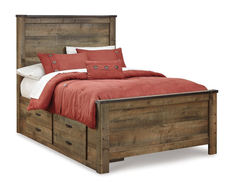 Close-up of nailhead accents on Trinell bed
