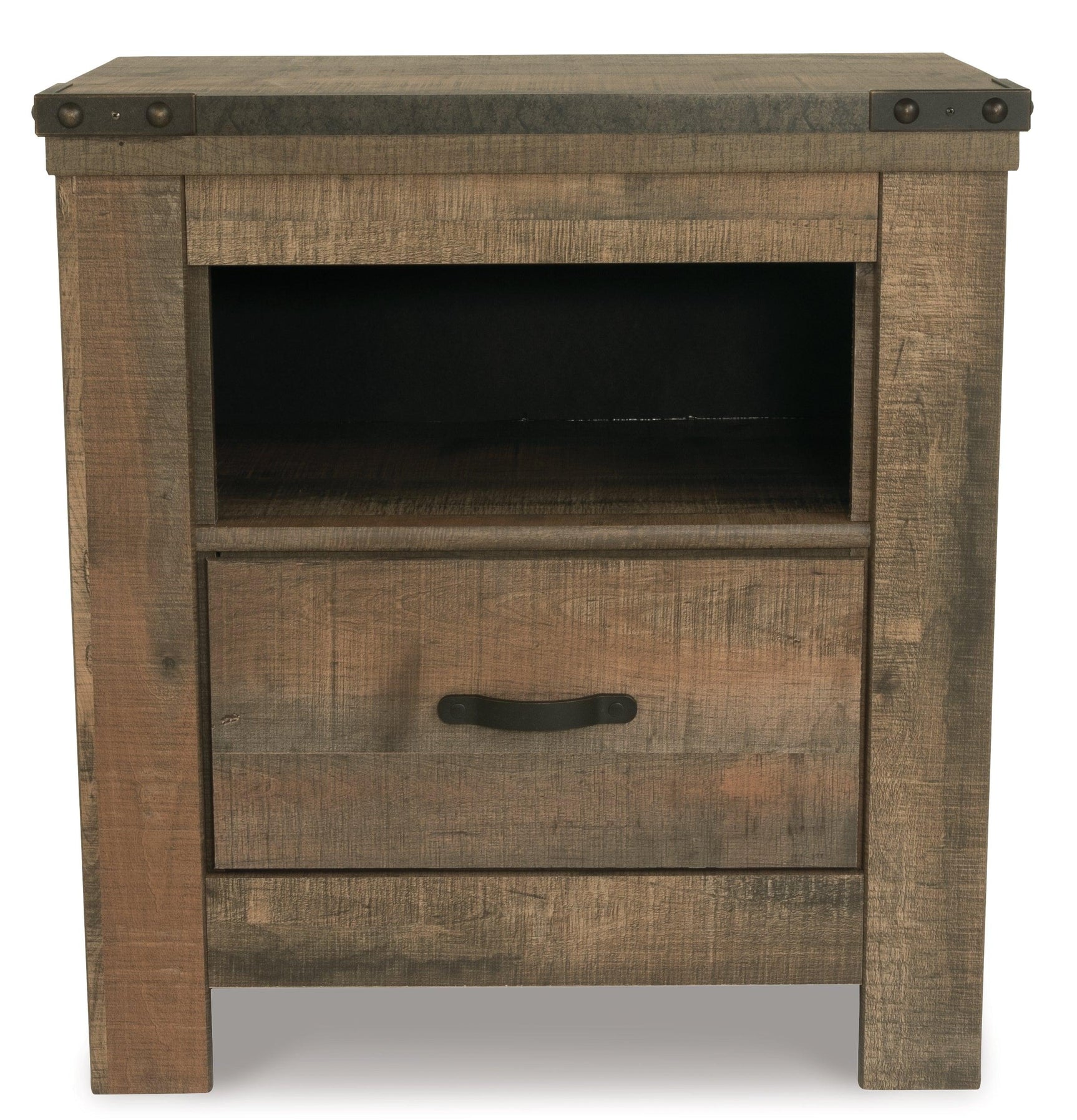 Trinell Nightstand angled view with lighting