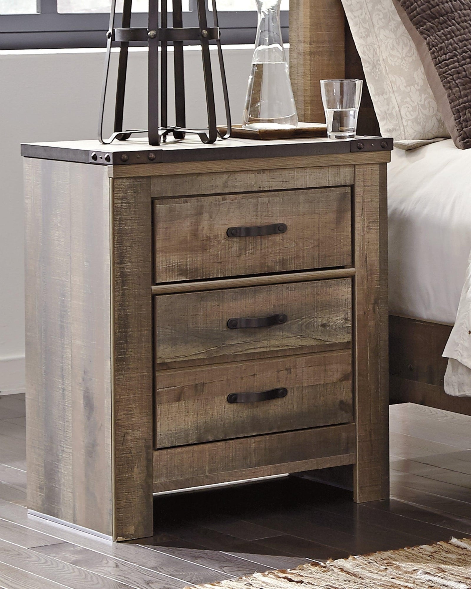 Trinell Brown Nightstand B446-92 - Ella Furniture