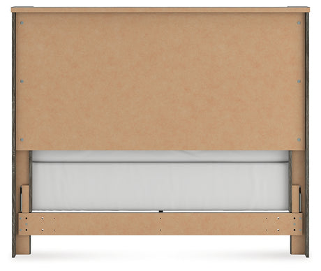 Rear view of Frandern Queen Panel Bed