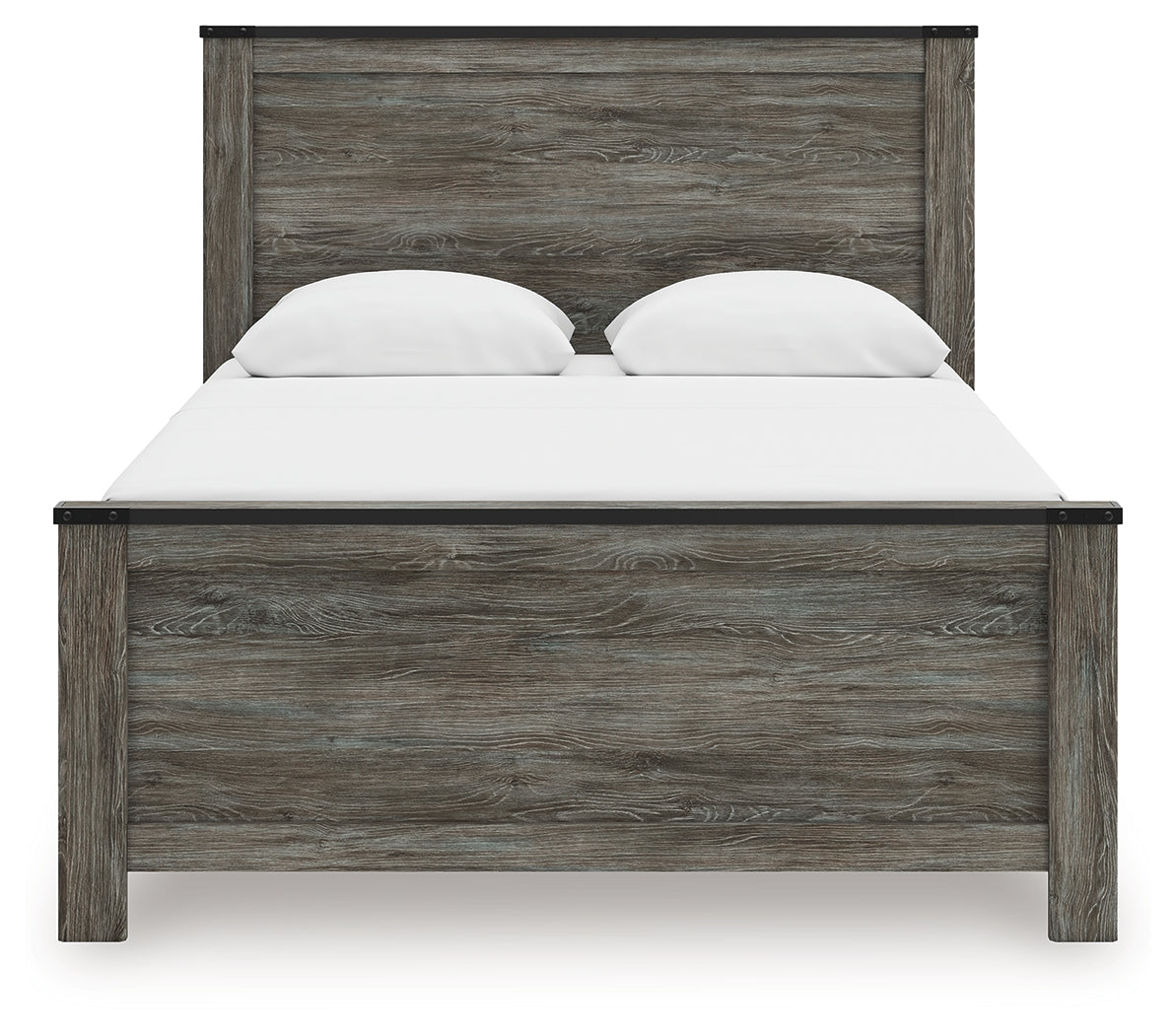 Head-on front view of Frandern Queen Panel Bed