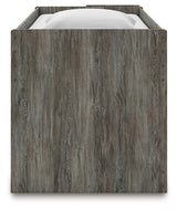 Frandern Gray Twin Loft Bed side alternate angle