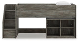 Frandern Twin Loft Bed head-on front view
