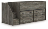 Frandern twin loft bed headboard front view