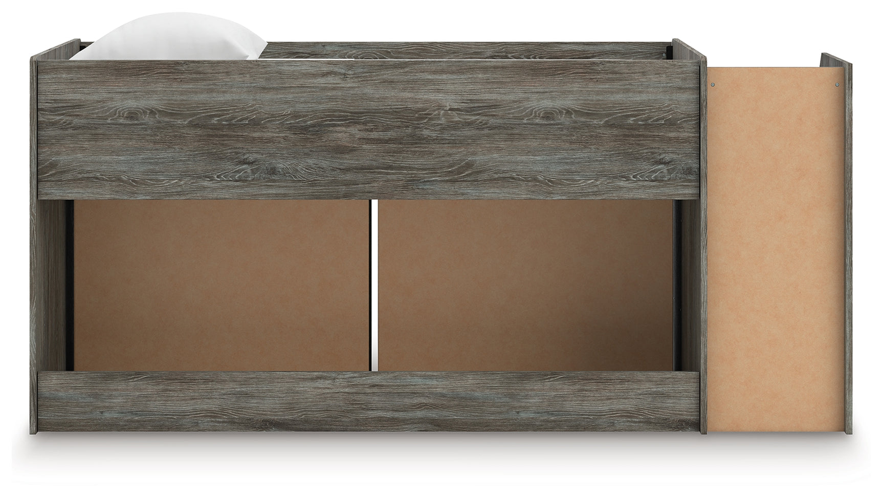 Frandern close-up of faux oak grain finish