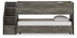 Frandern Gray Loft Bed front head-on view