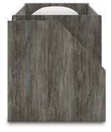 Frandern Gray Twin over Twin Loft Bed side view