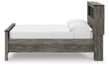 Alternative side angle of Frandern Full Bookcase Bed