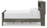 Side alternate view of Frandern Full Bookcase Panel Bed