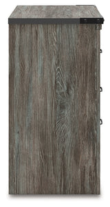 Frandern nightstand side view with drawer closed