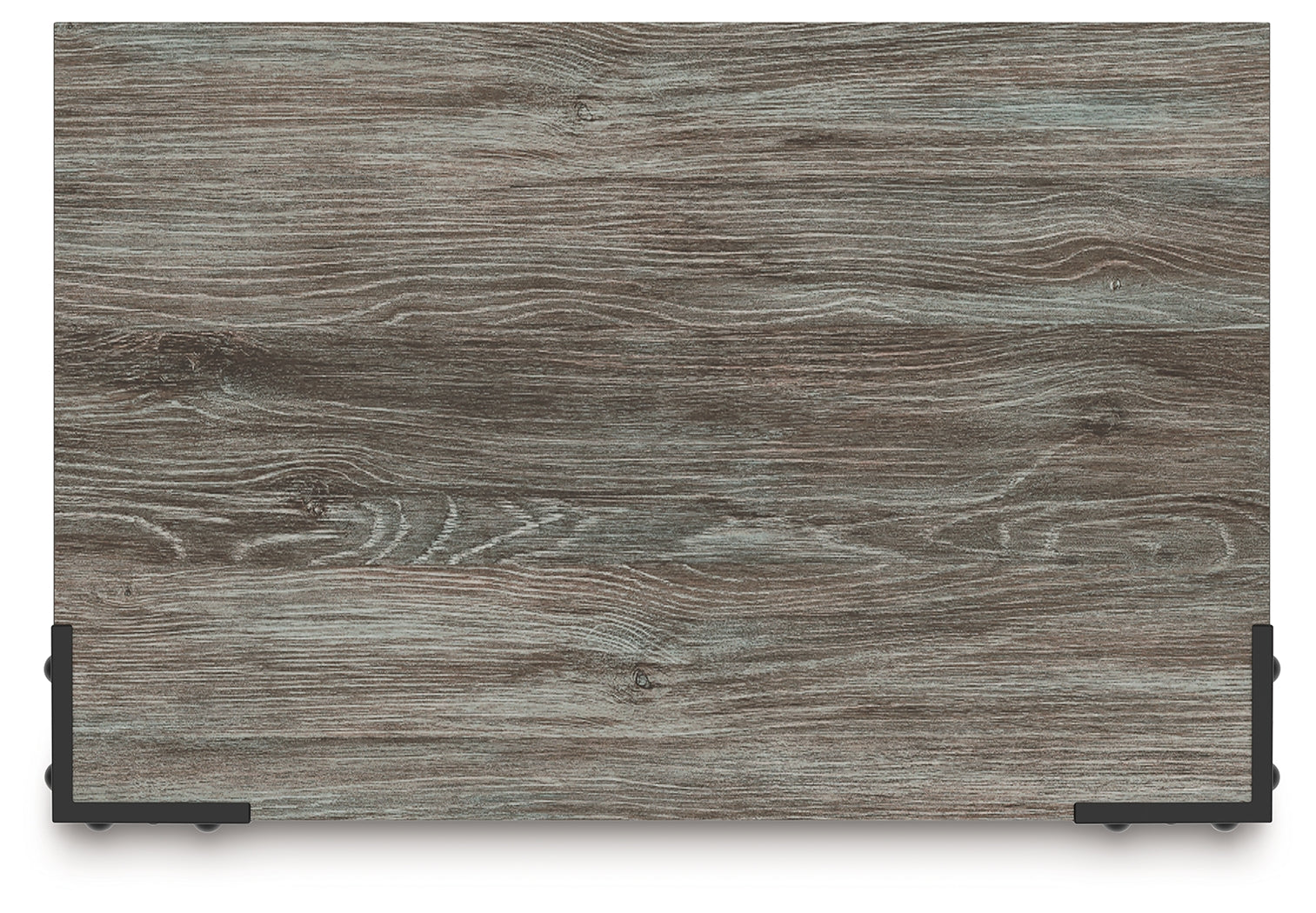 Frandern nightstand top view showing wood grain surface