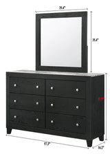 Cadence dresser top panel in black finish