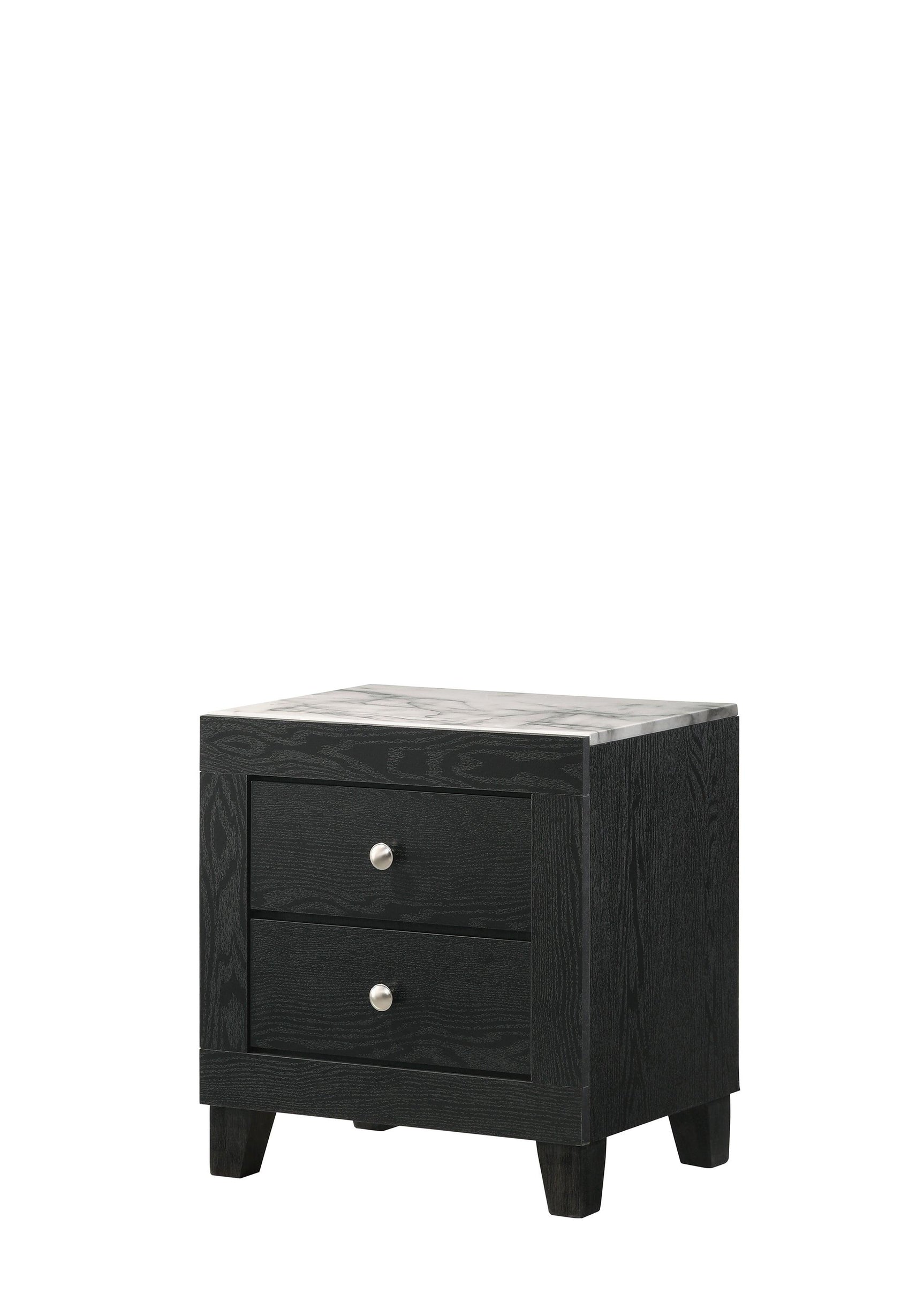 Main view of nightstand from Cadence Black LED Bookcase bedroom set