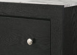Cadence dresser with multiple drawers in black finish