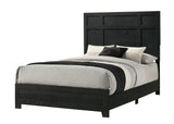 Bedroom view showing Cadence Black Panel Queen bed