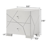 Ayla White Dresser front view