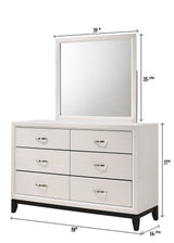 Solid hardwood frame of Akerson Chalk Queen Panel Bed