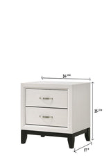 Akerson Chalk Night Stand drawer detail