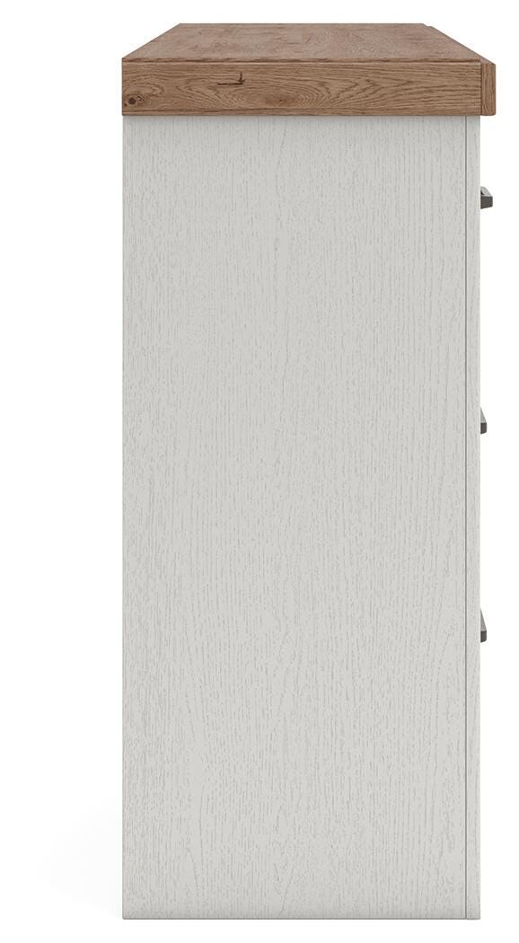 Savonport White/Brown Dresser view 7