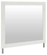 Savonport White Bedroom Mirror angled view