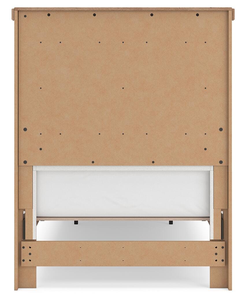 Savonport White/Brown Twin Panel Storage Bed view 9