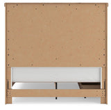 Savonport White/Brown Queen Panel Bed with Storage view 9