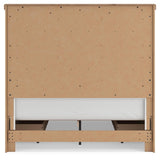 Savonport White/Brown Queen Panel Bed with Storage view 9