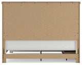 Savonport White/Brown King Panel Bed with Storage view 9