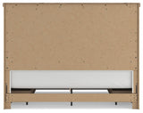 Savonport White/Brown King Panel Bed with Storage view 9