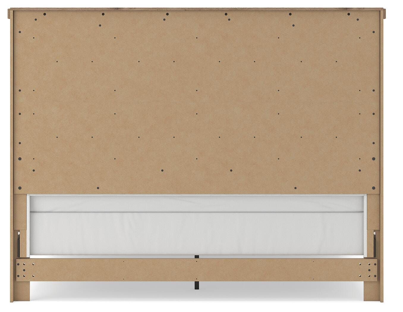 Savonport White/Brown King Panel Bed view 8