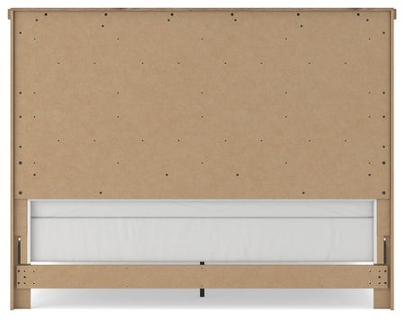 Savonport White/Brown King Panel Bed view 8