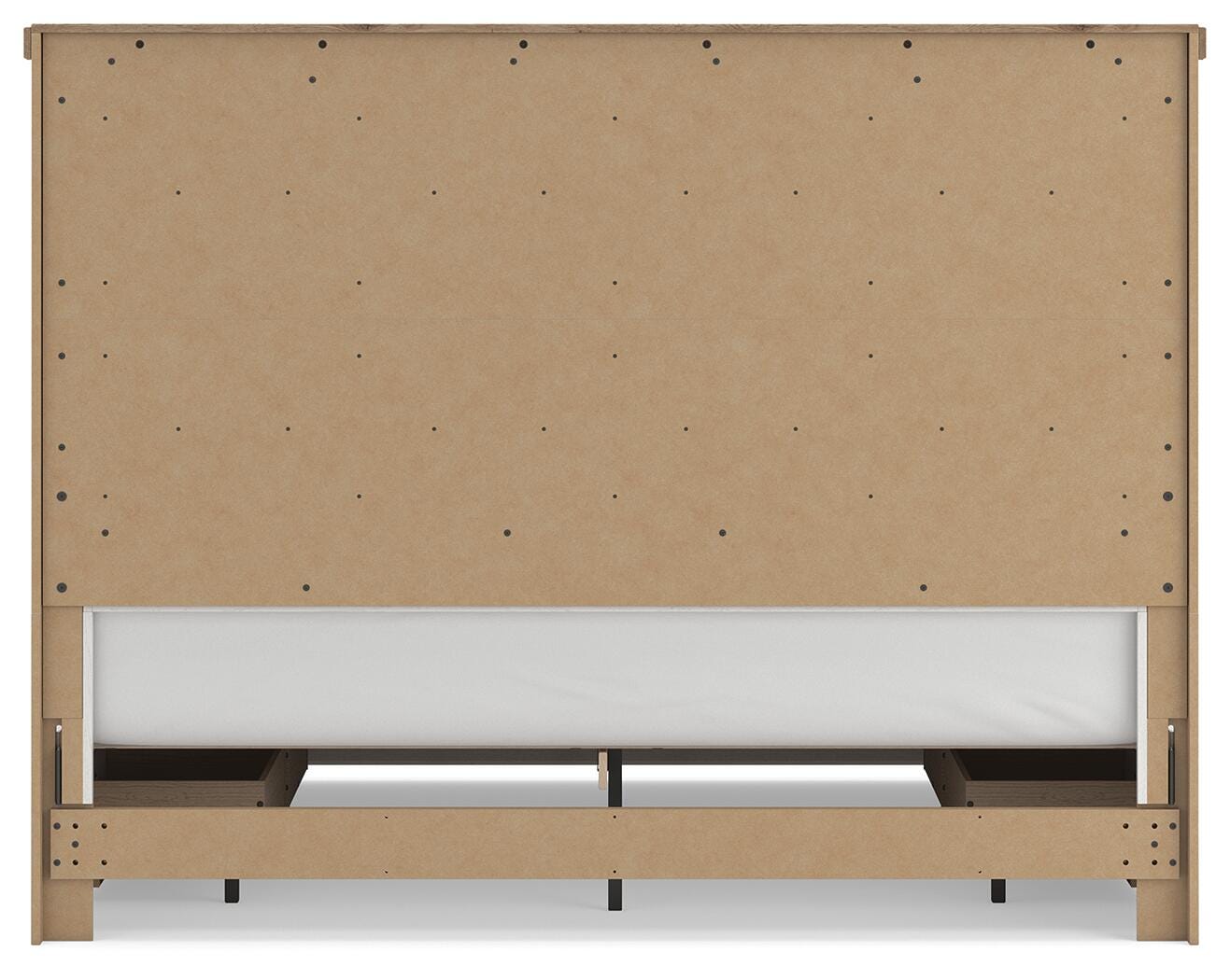 Savonport White/Brown King Panel Storage Bed view 9